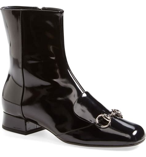 gucci lillian horsebit ankle boot|Women's slim Horsebit ankle boot .